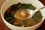 Garlic, Greens, and White Bean Soup