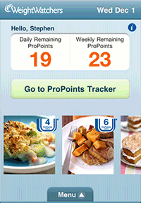 Weight Watchers Phone App