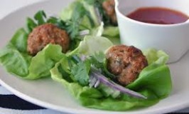 Vietnamese chicken meatballs